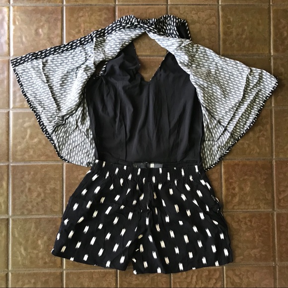 Madewell Ikat Overlay Romper Shorts - Picture 7 of 9